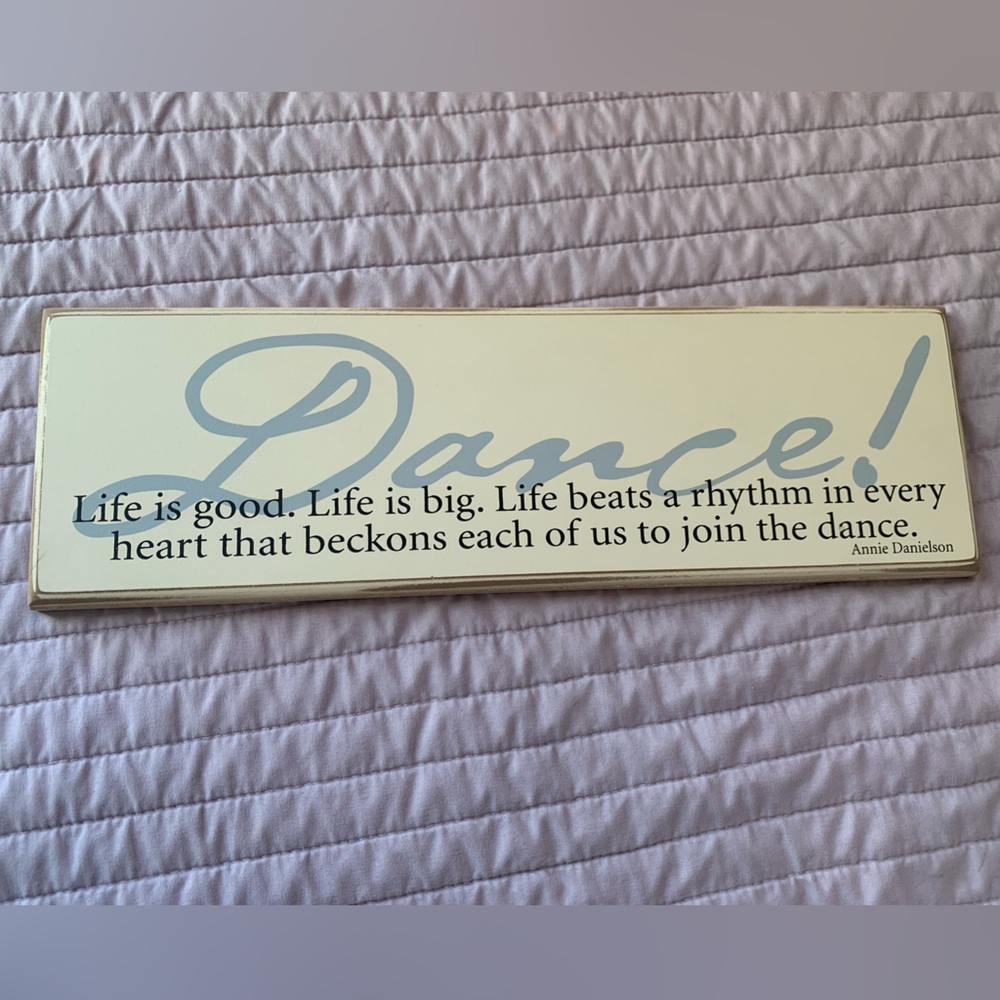 DANCE wooden plaque. Great gift for a recital!